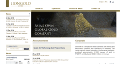 Desktop Screenshot of liongoldcorp.com